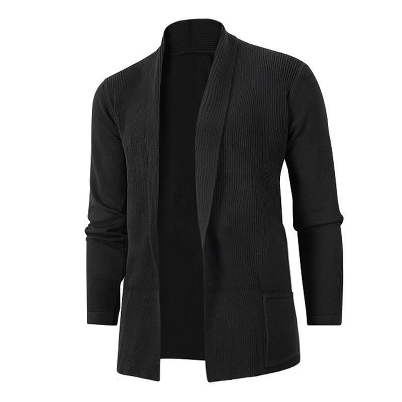 Damen Strickjacke mit modernem Schalkragen und seitlichen Taschen ModeGeist