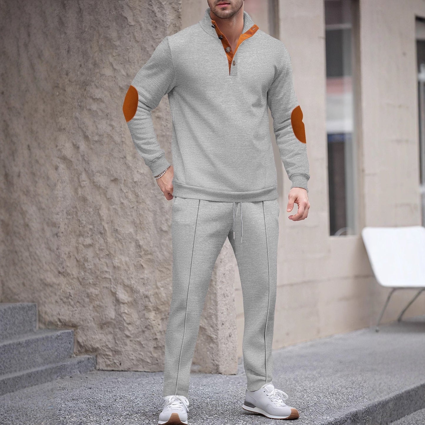 Herren Sportanzug mit modernem Schnitt und eleganten Kontrastdetails ModeGeist