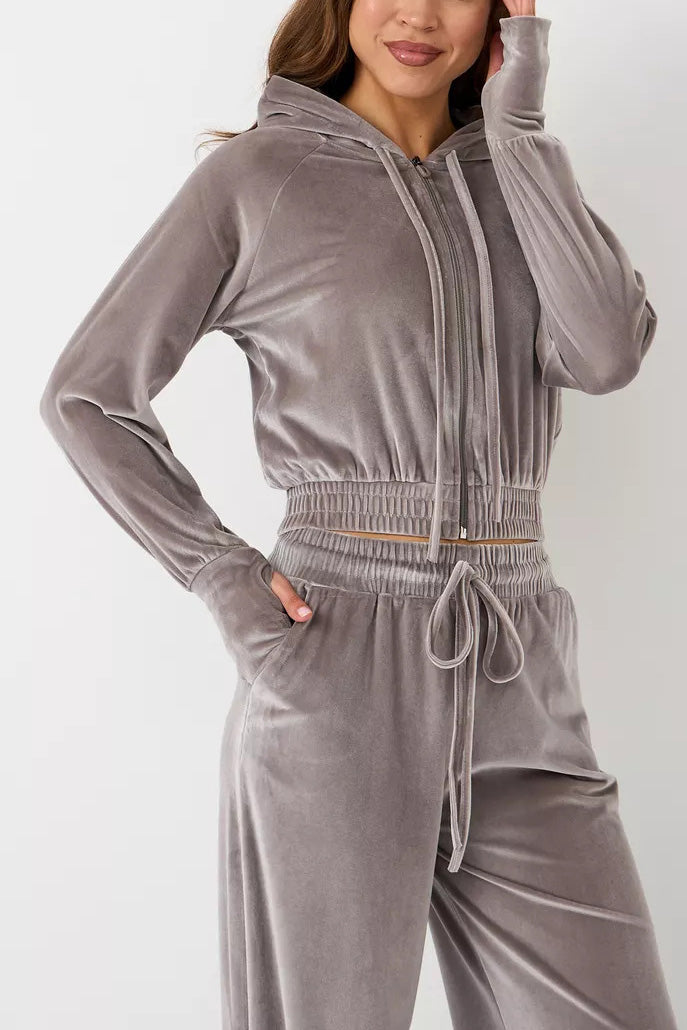 ModeGeist | Minimalismus Fleece Kapuzenpullover und Jogginghose Zweiteiler Satz