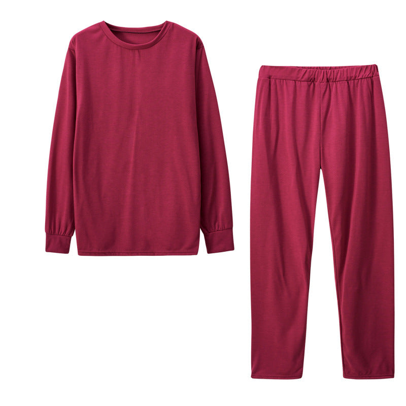 Damen Langarm Schlafanzug Set mit elastischen Hosen ModeGeist
