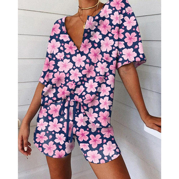 Lockerer Damen-Jumpsuit mit erfrischendem Melonenprint von MODEGEIST