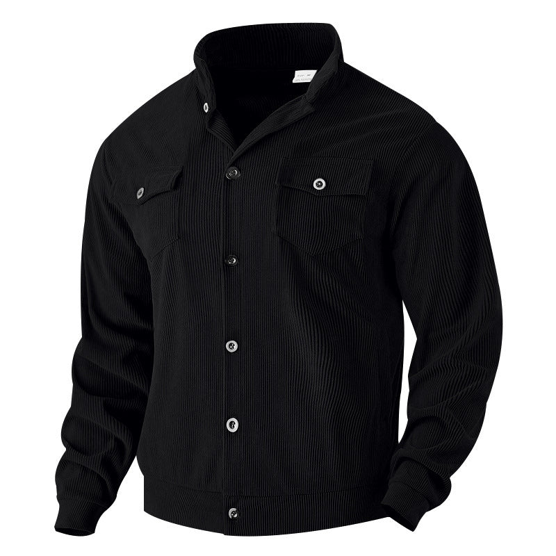 Herren Jacke im Vintage-Stil mit praktischen Taschen und strukturiertem Design ModeGeist