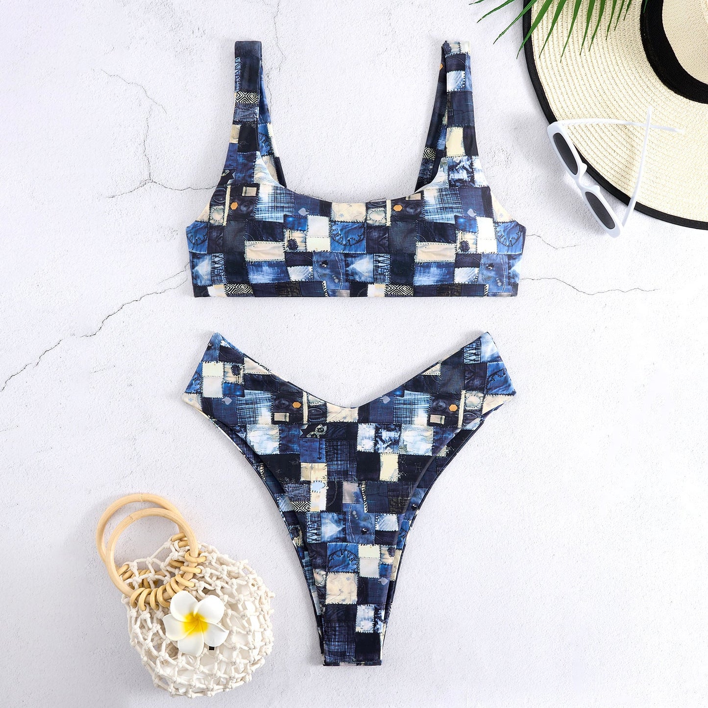 Modischer geometrischer Bikini, Damen Bademode von MODEGEIST
