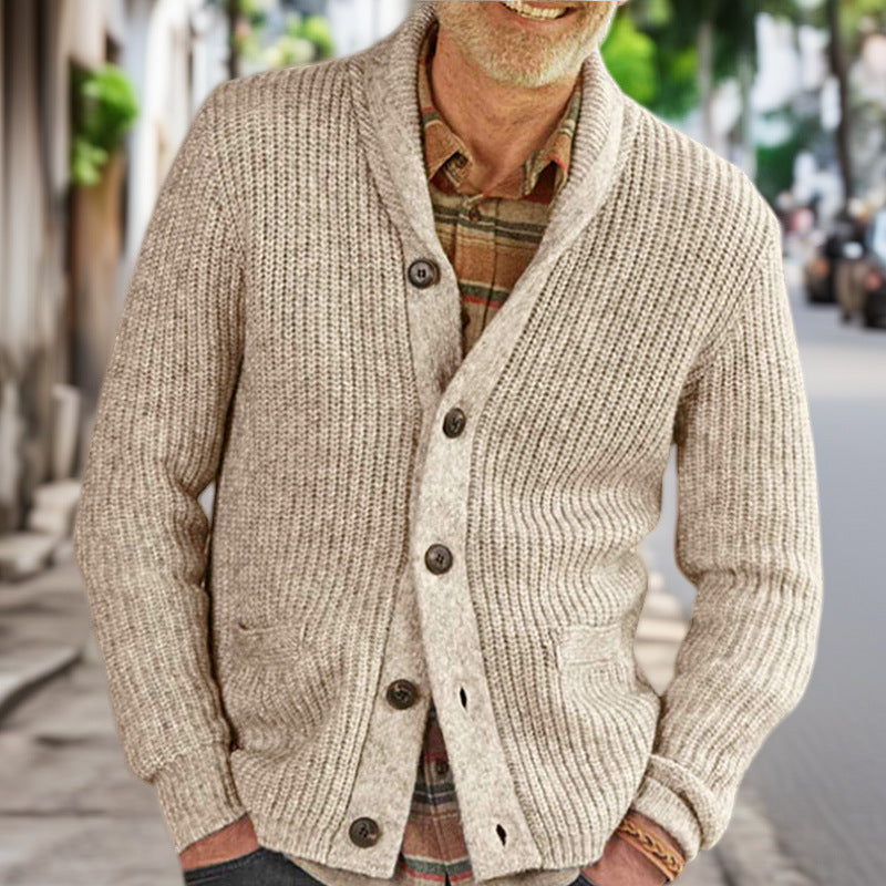 Herren Strickjacke mit strukturiertem Design und eleganten Knöpfen ModeGeist