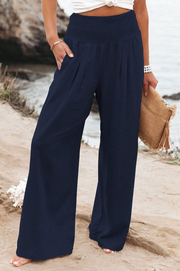 Damen Weite Leinenhose ModeGeist