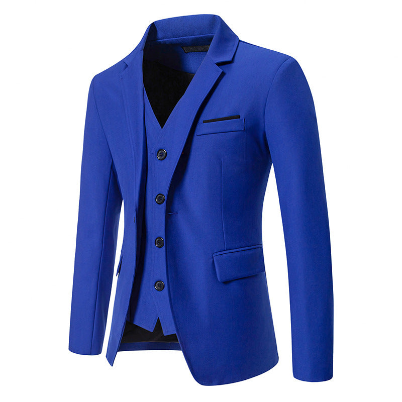 Herren elegant ausgestattetes Anzugset mit Blazer, Weste und Hose ModeGeist