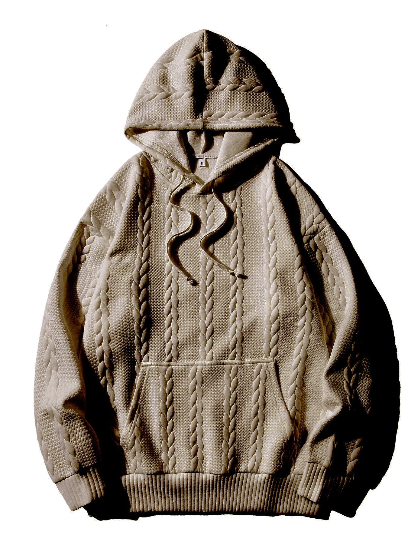 Herren Kapuzenpullover mit strukturiertem Muster ModeGeist