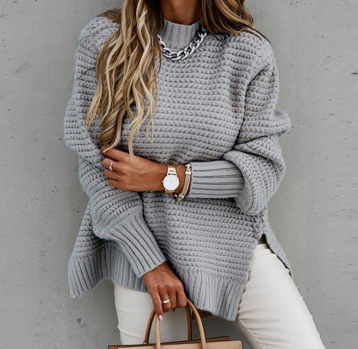 Damen Oversized Pullover mit strukturiertem Strick ModeGeist