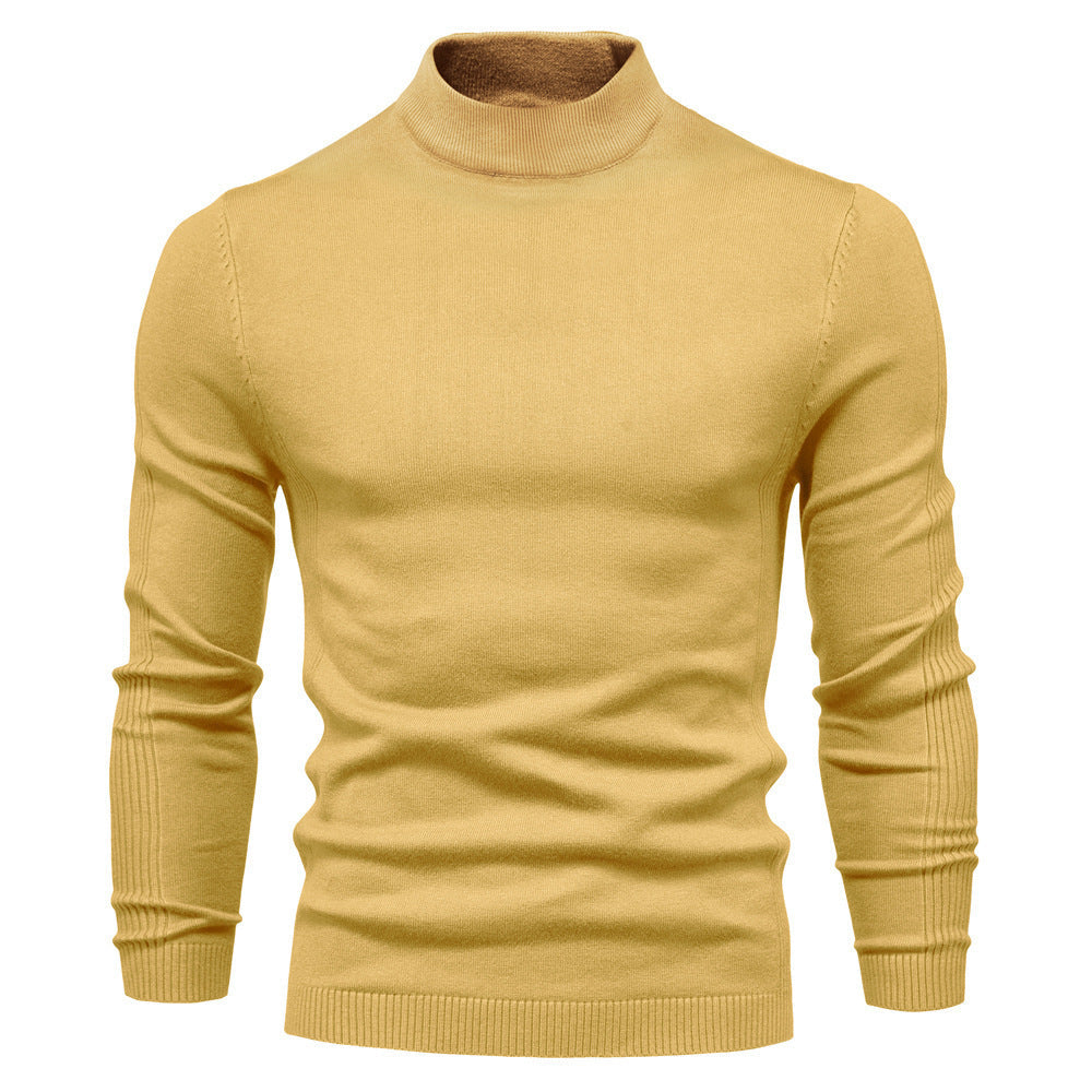 Herren stilvoller Rollkragenpullover aus weicher Merinowolle ModeGeist