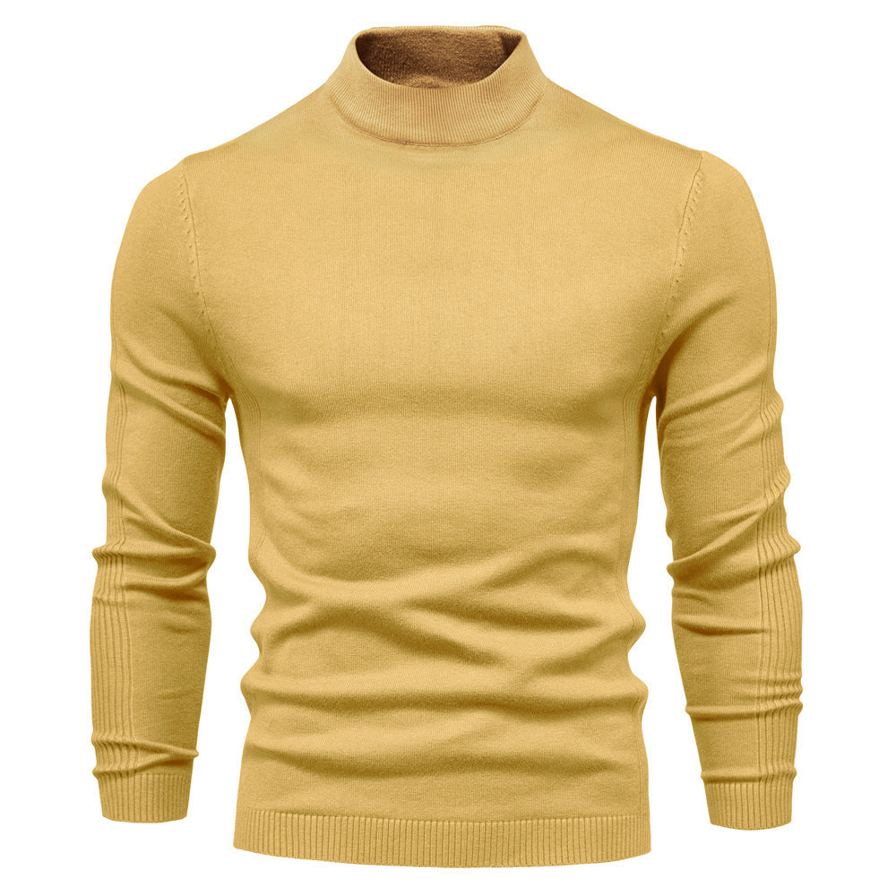 Herren stilvoller Rollkragenpullover aus weicher Merinowolle ModeGeist