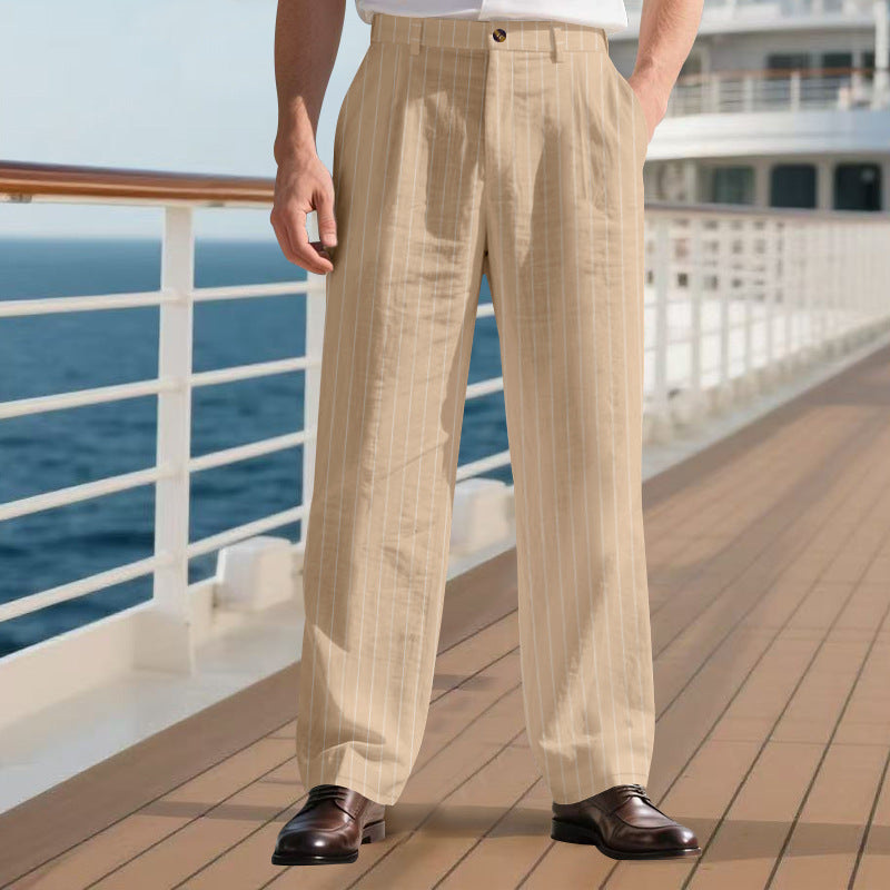 Herren elegante Anzughose mit schmalen Nadelstreifen ModeGeist