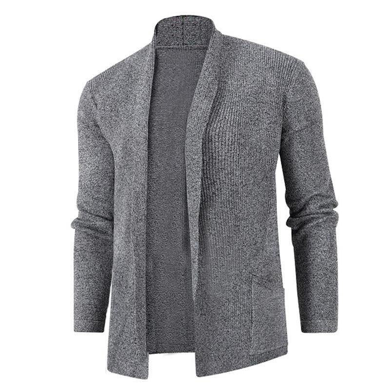 Damen Strickjacke mit modernem Schalkragen und seitlichen Taschen ModeGeist