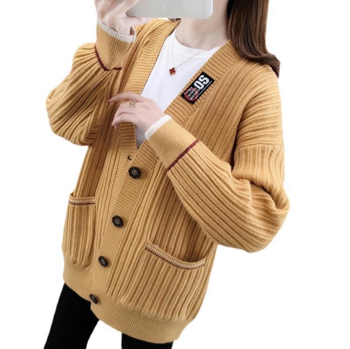 Damen Strickjacke mit strukturiertem Rippmuster und praktischen Taschen ModeGeist