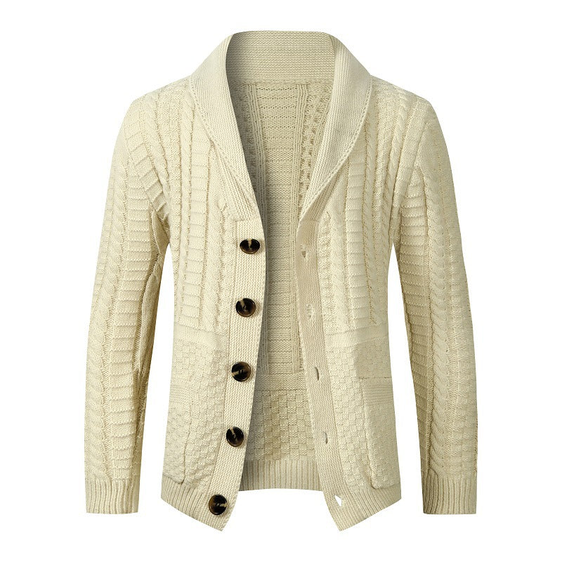 Damen modische Strickjacke mit vielseitigem Zopfdesign ModeGeist