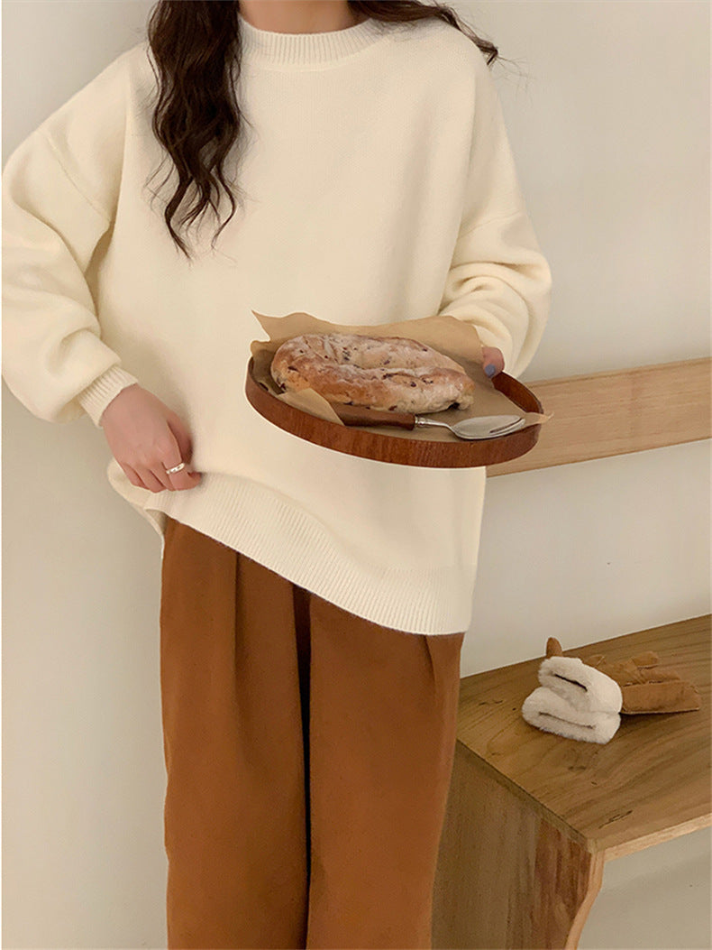 Damen Oversized Strickpullover mit weichem Material und lässigem Schnitt ModeGeist