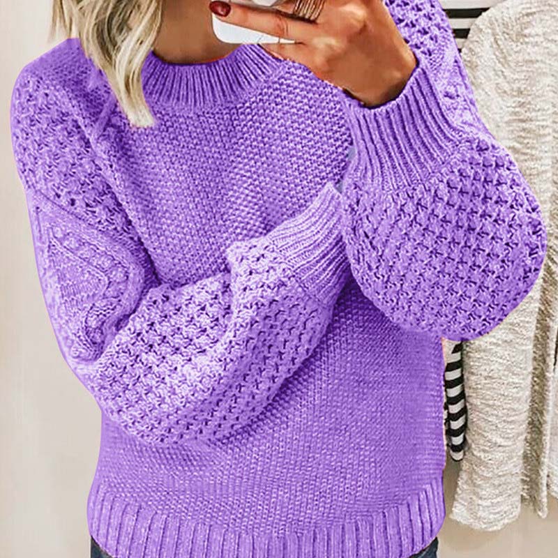 ModeGeist | Einfarbiger Strickpullover