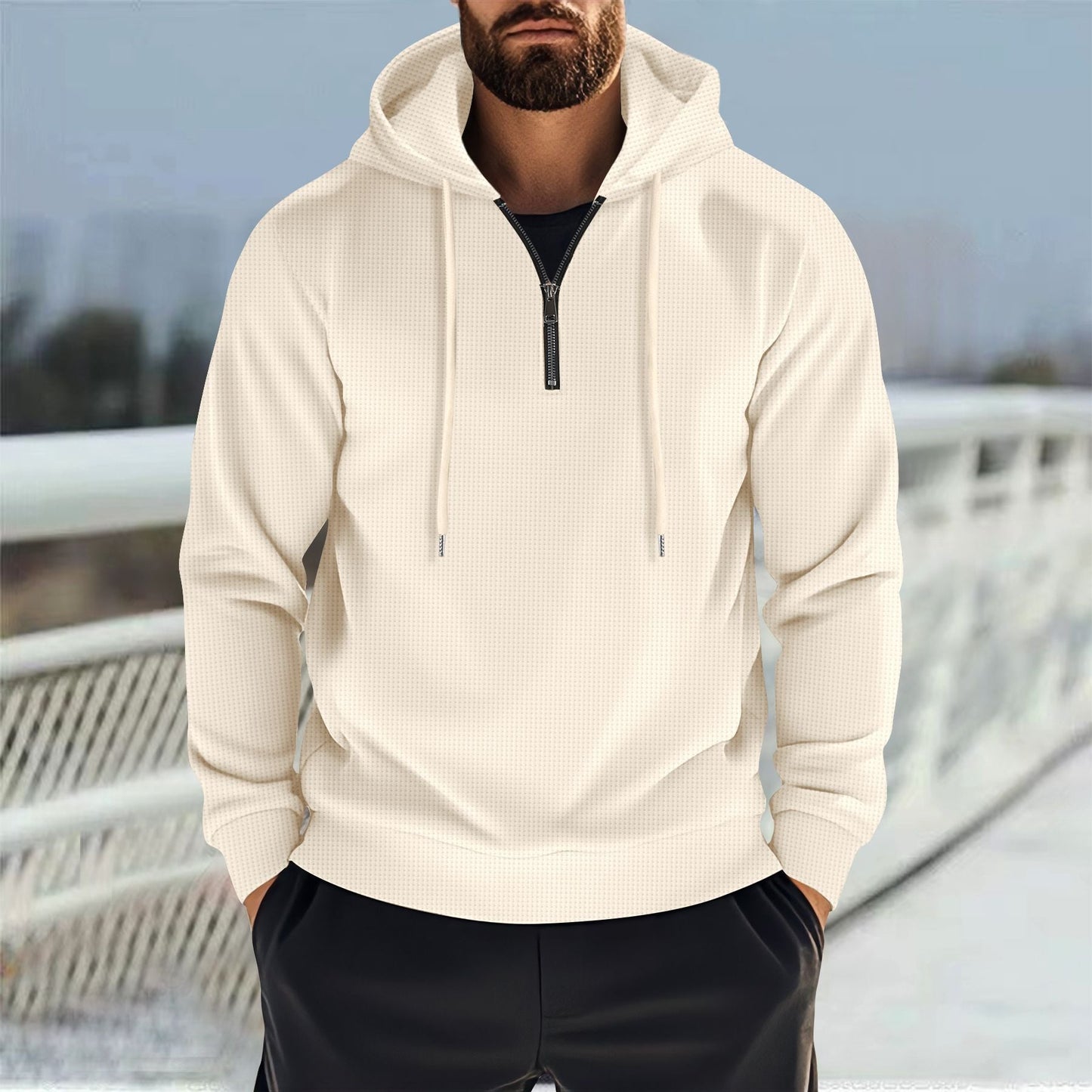 Herren Funktionspullover mit praktischem Reißverschluss und sportlichem Design ModeGeist