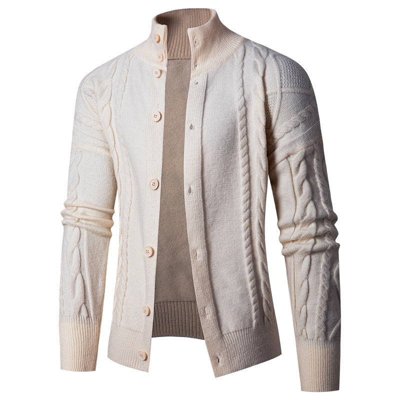 Herren Strickjacke mit eleganten Kabelmustern ModeGeist