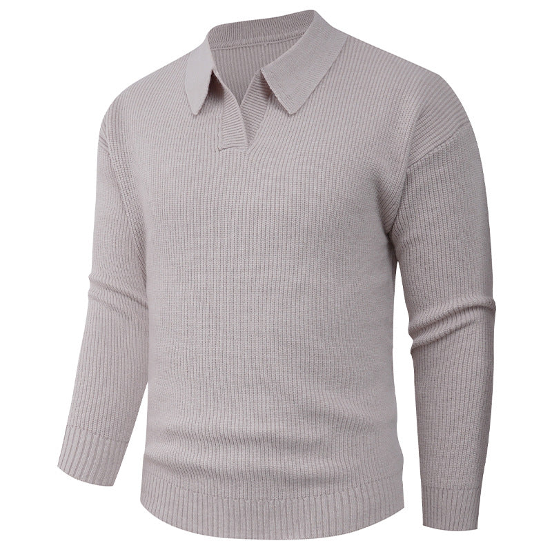 Herren lässiger Pullover mit modernem Kragen ModeGeist