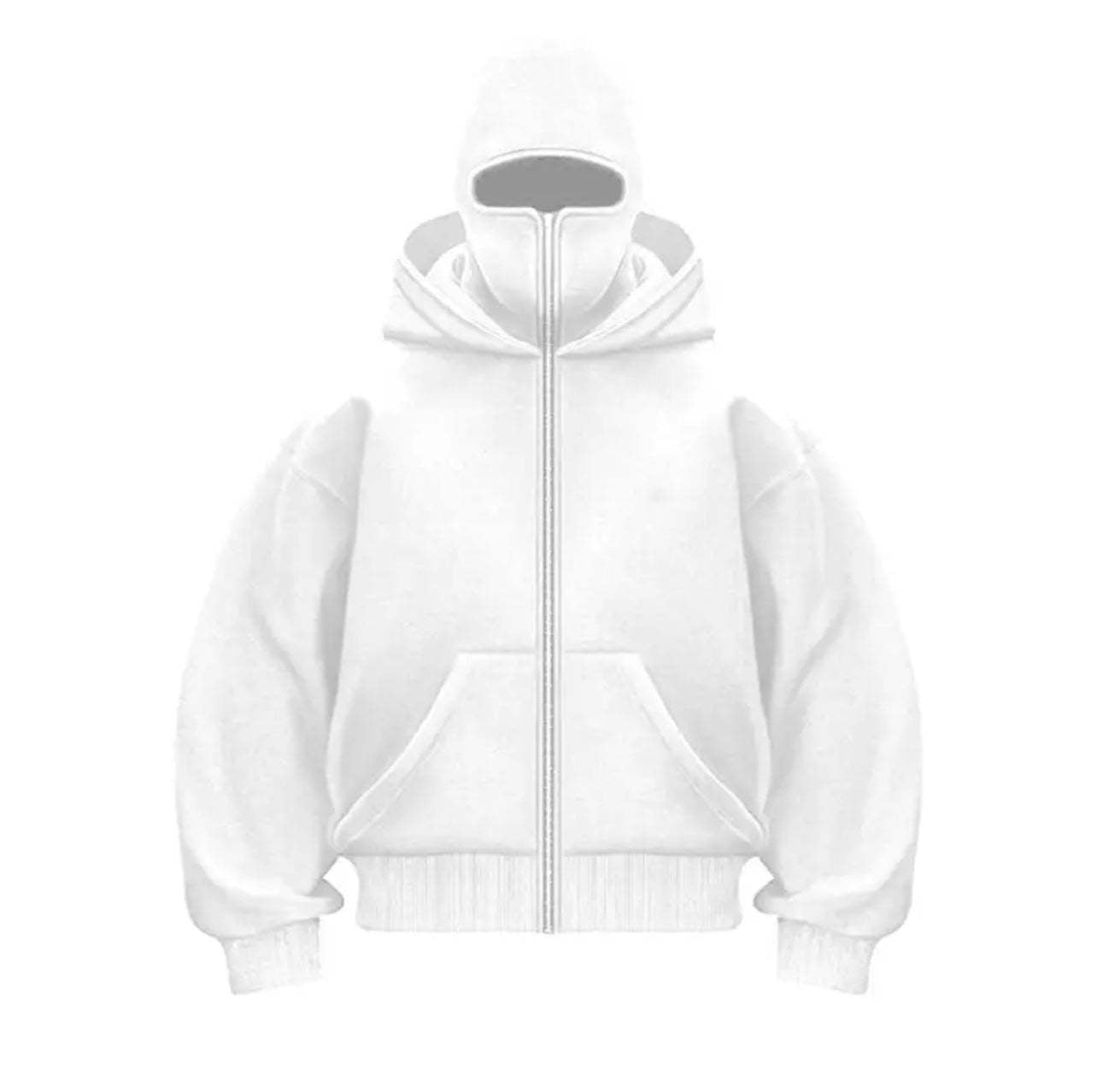 Damen trendige Kapuzenjacke mit hohem Kragen ModeGeist