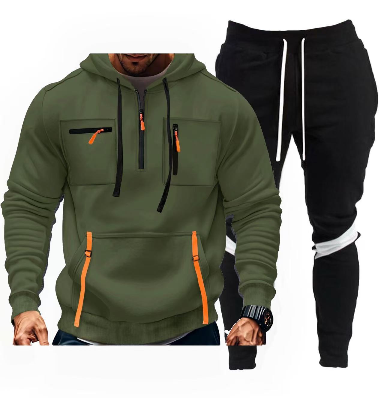 Herren sportliches Hoodie- und Jogginghosen-Set ModeGeist
