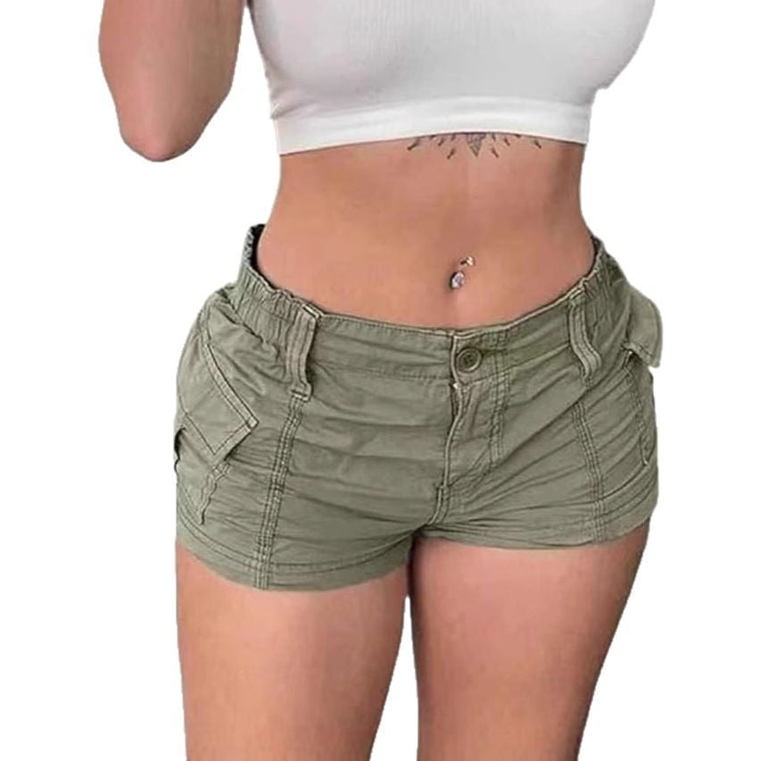 Damen Cargo-Shorts mit praktischen Taschen und elastischem Bund ModeGeist