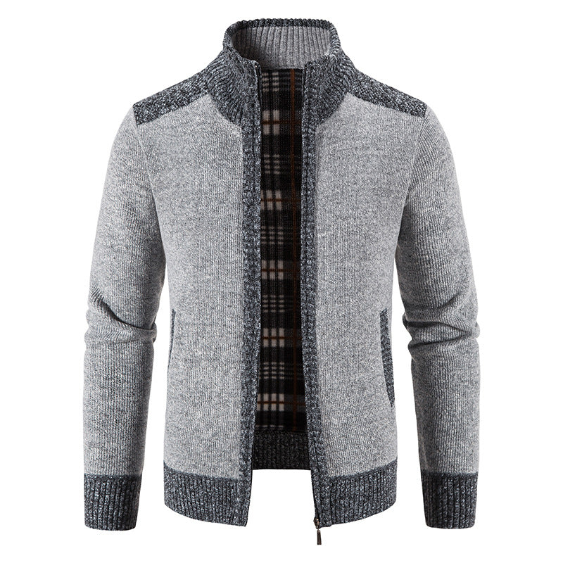 Herren Strickjacke mit modernem Reißverschluss ModeGeist