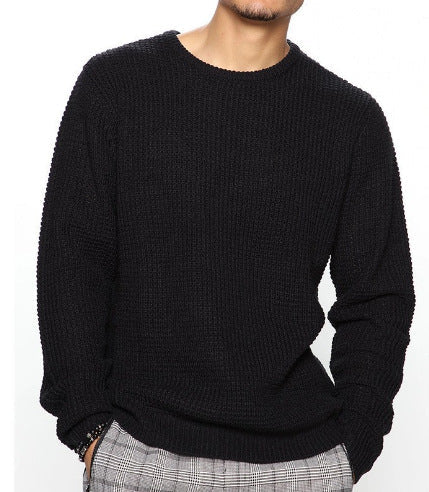 Herren Strukturierter Pullover mit Rundhalsausschnitt ModeGeist