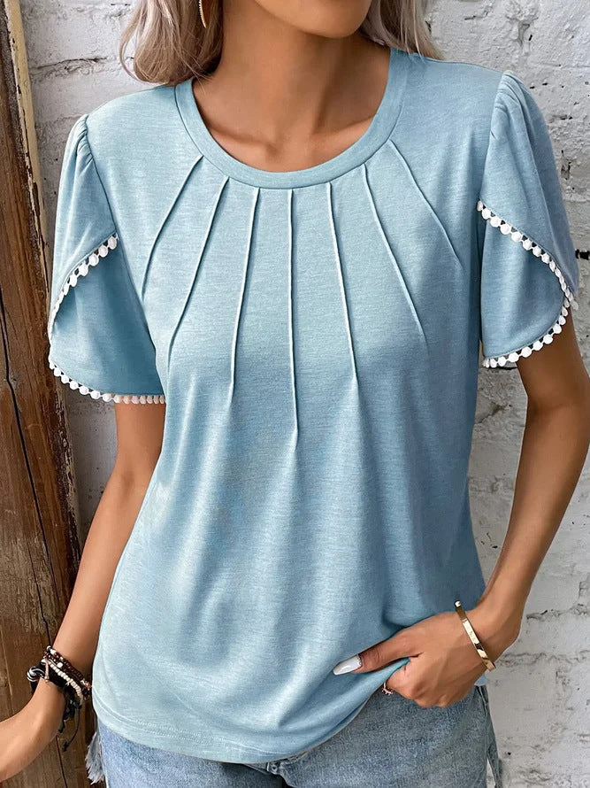 Elegante Bluse mit dekorativen Falten und raffinierten Ärmeldetails von MODEGEIST