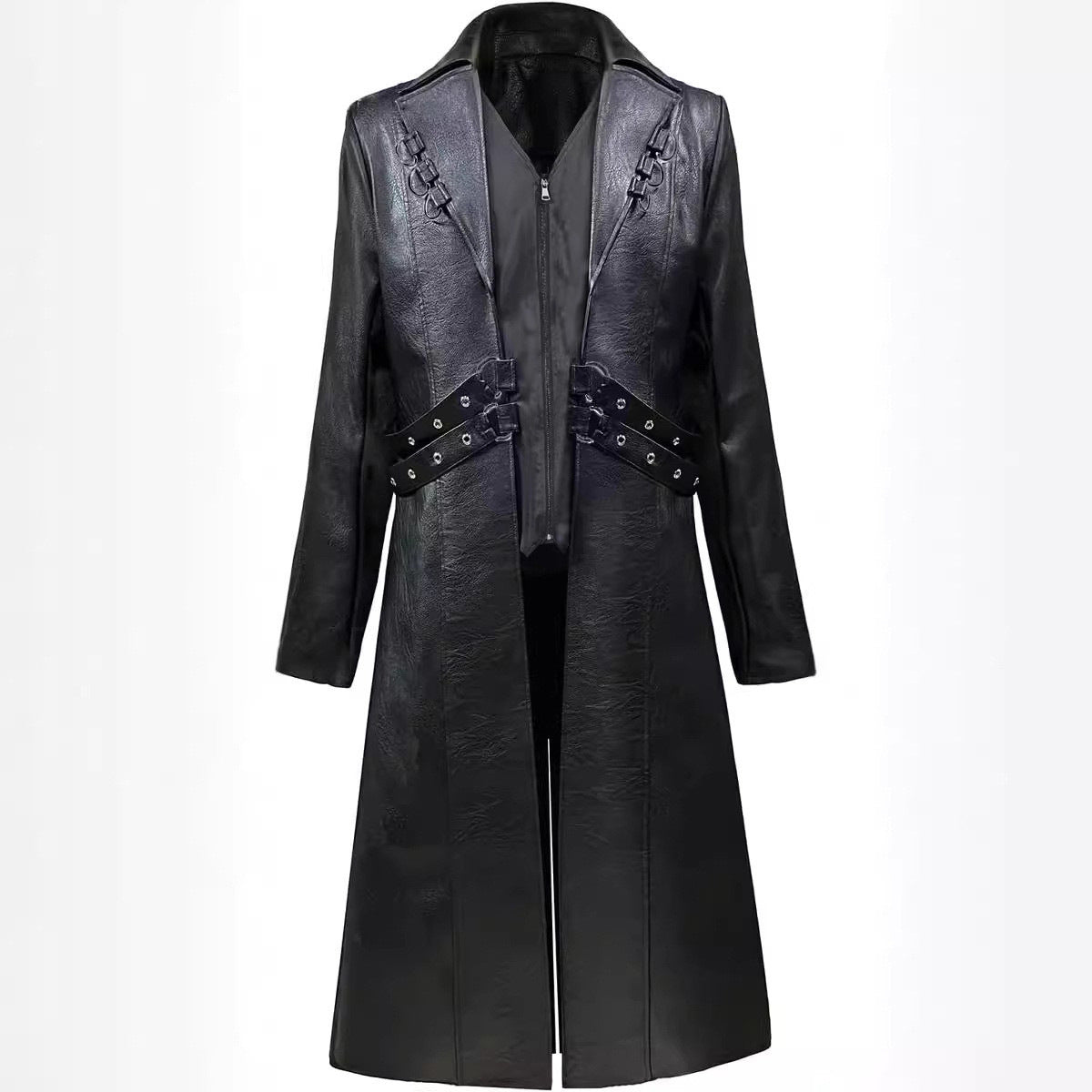 Damen elegante lange jacke mit gefüttertem Innenfutter ModeGeist