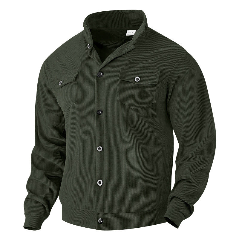 Herren Jacke im Vintage-Stil mit praktischen Taschen und strukturiertem Design ModeGeist