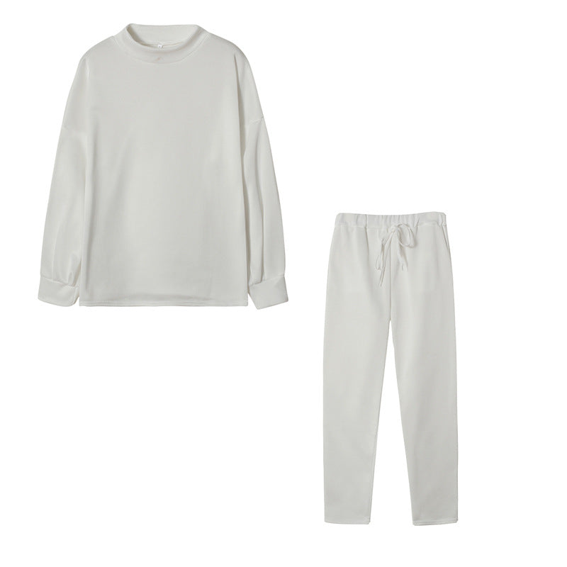 Damen Sportliches Jogginganzug-Set mit komfortablem Schnitt und hohem Kragen ModeGeist
