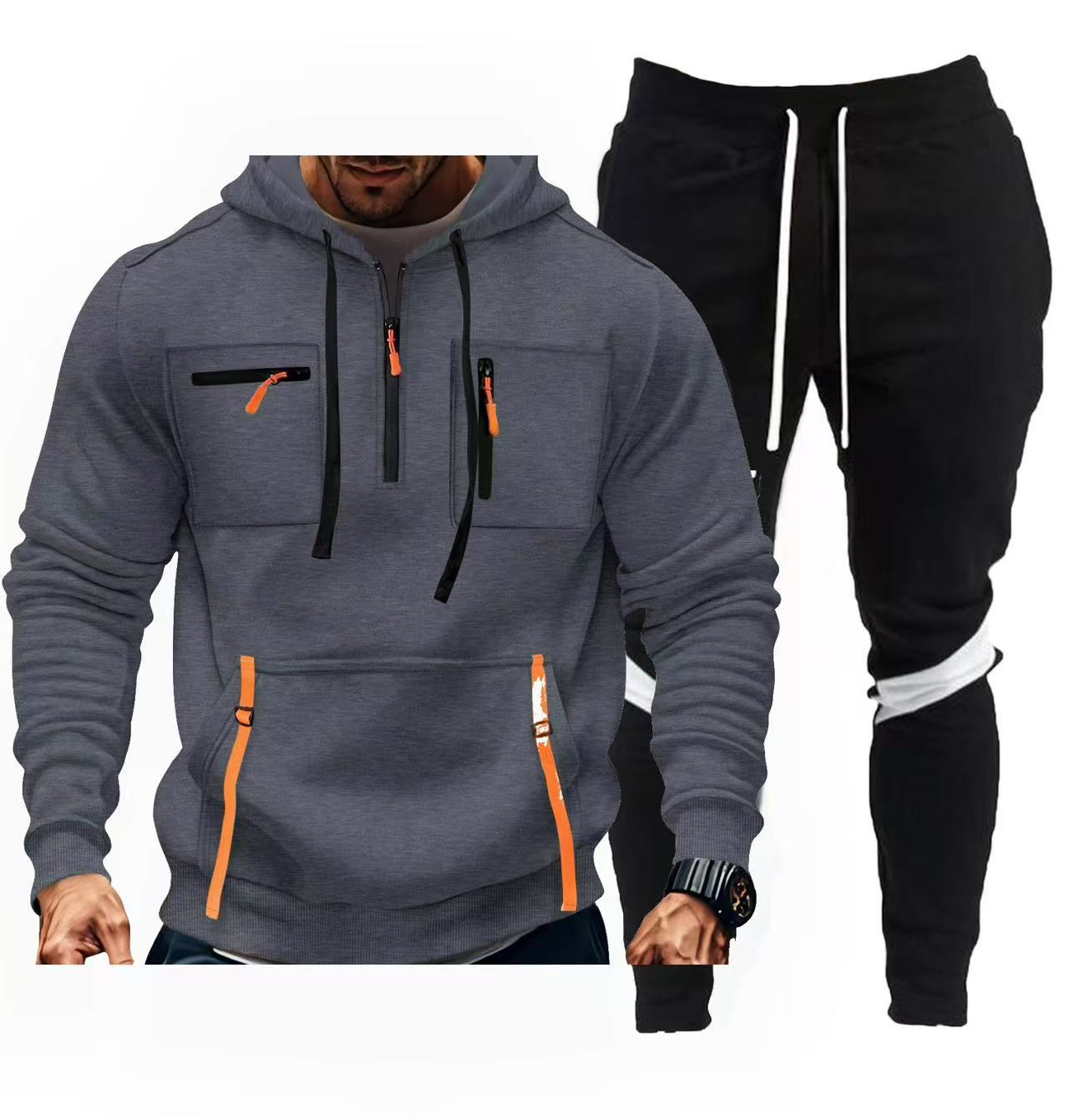 Herren sportliches Hoodie- und Jogginghosen-Set ModeGeist