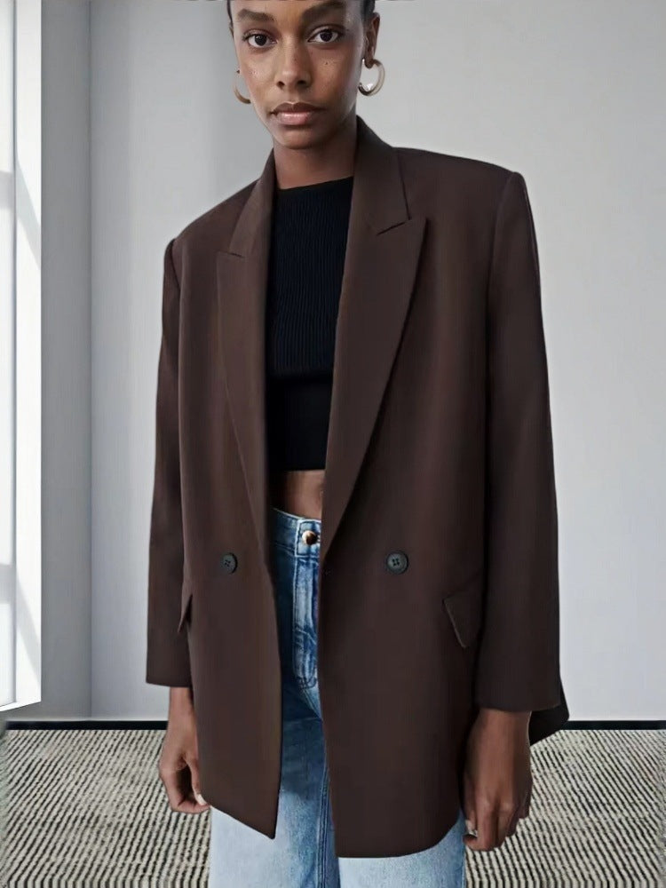 Damen Modischer und eleganter Oversized Blazer ModeGeist