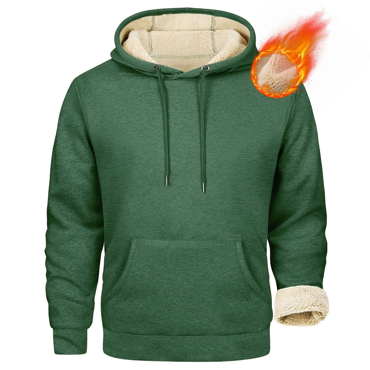 Herren Fleece-Kapuzenpullover mit innenliegendem Kuschelfutter ModeGeist