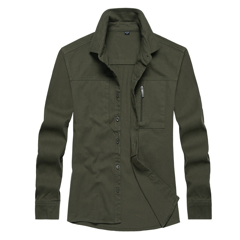 Herren Langarmshirt mit praktischen Taschen und modernem Schnitt ModeGeist