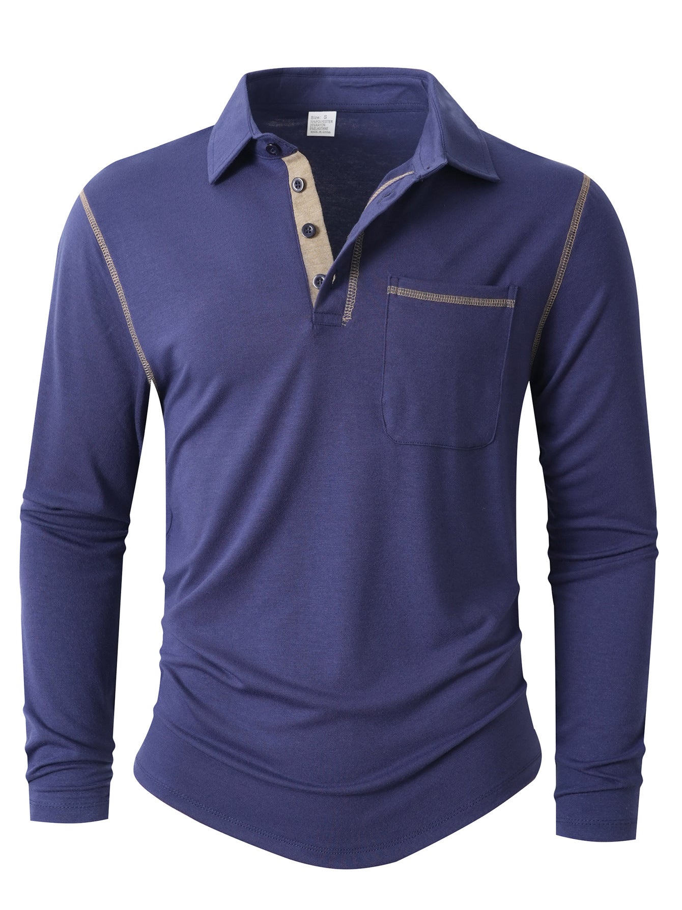 Herren Langarm Poloshirt ModeGeist
