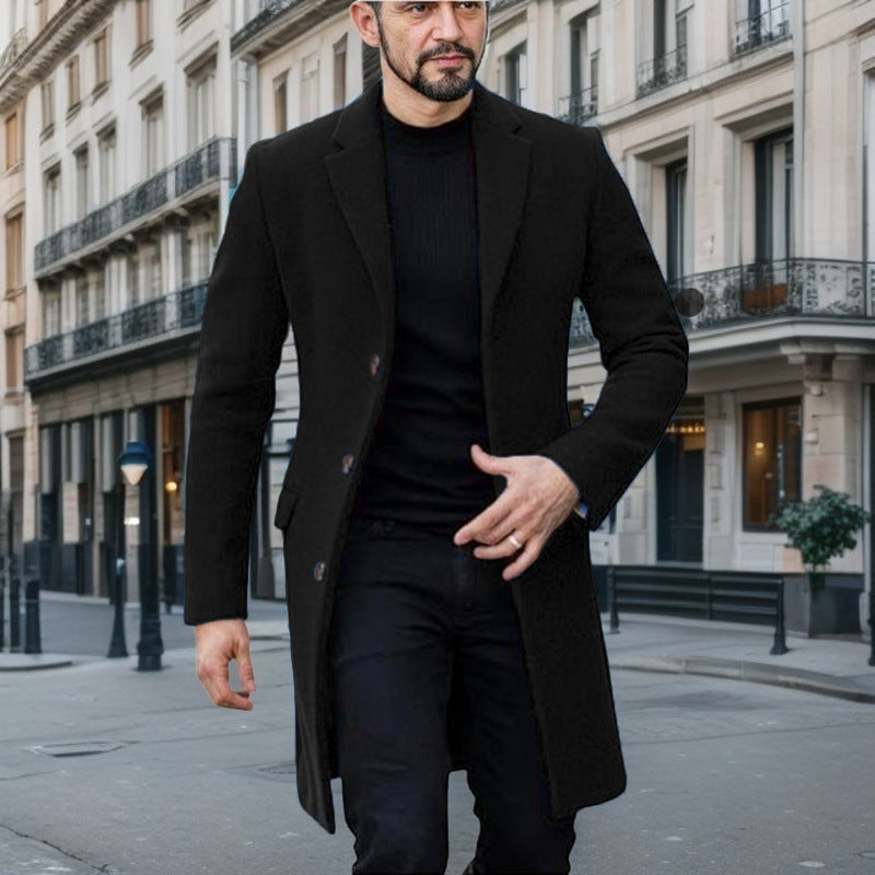 Herren eleganter Wollmantel ModeGeist 1760428448