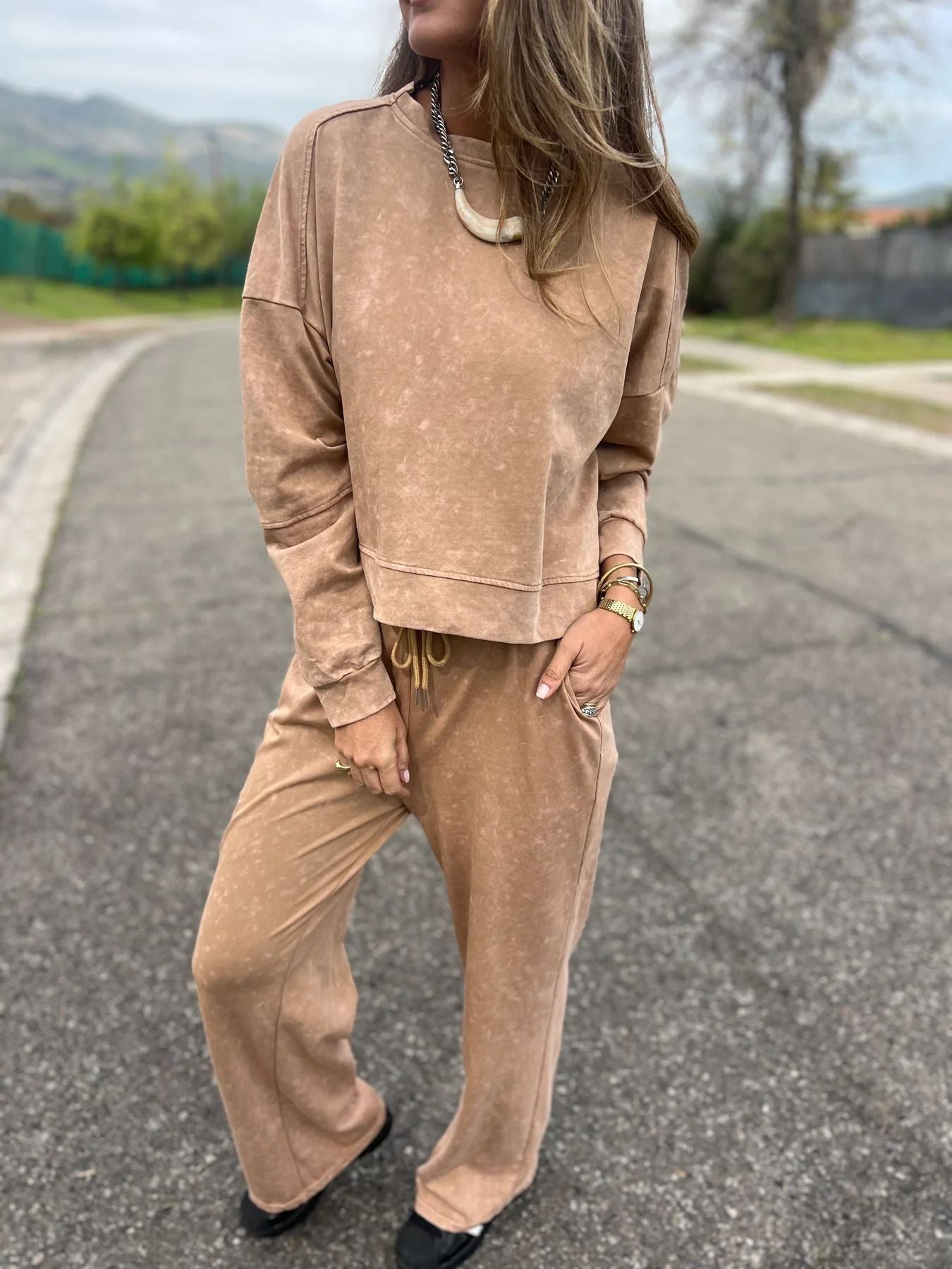 Damen Hochwertiges und gemütliches Sweatsuit ModeGeist