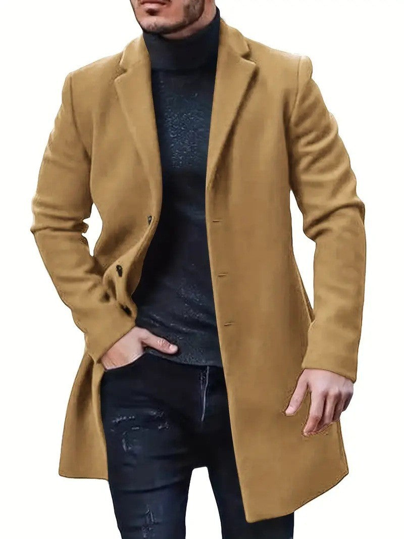 Herren Eleganter, zeitloser Wollmantel ModeGeist