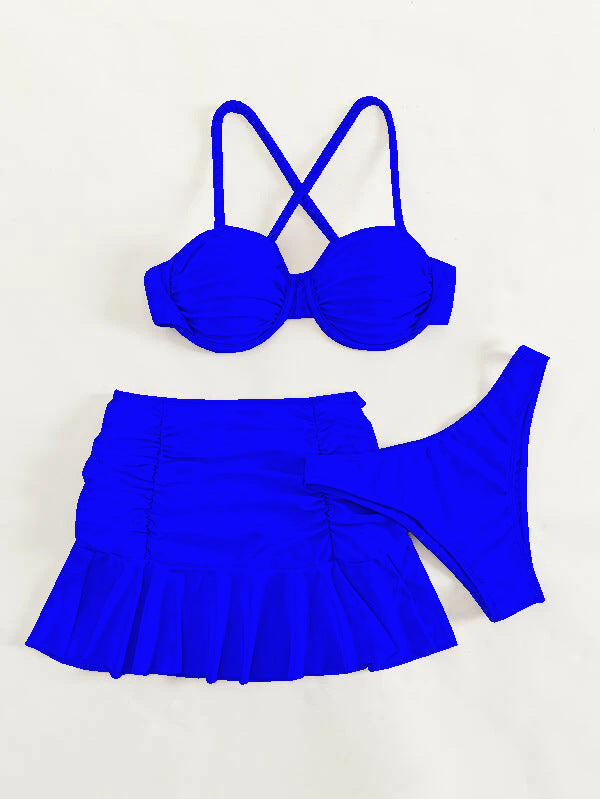 Elegantes, raffiniertes Bikini-Oberteil und Rock-Set von MODEGEIST für Damen