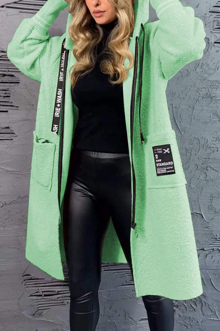 Damen Kuschelige Teddyjacke mit praktischen Taschen ModeGeist