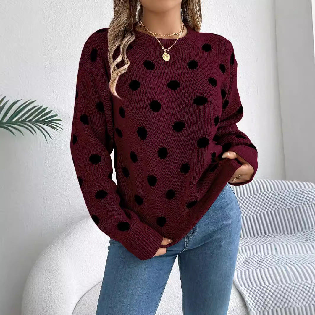 ModeGeist | Polka Dot Strickpullover