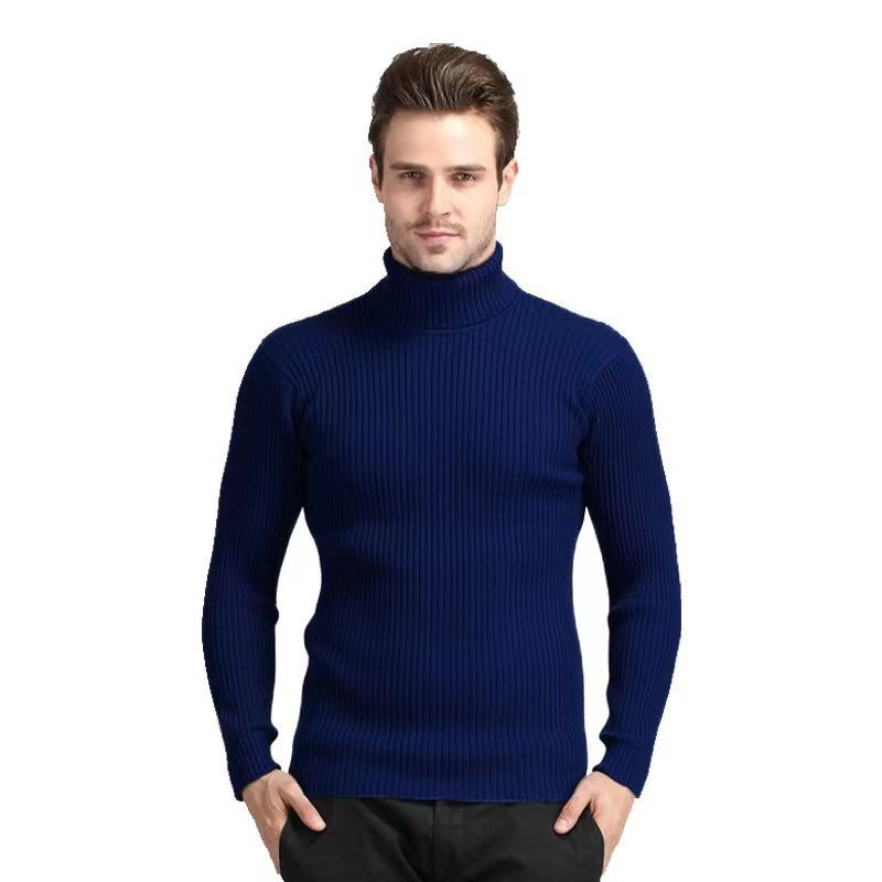Herren Rollkragenpullover aus feiner Baumwolle mit strukturiertem Design ModeGeist