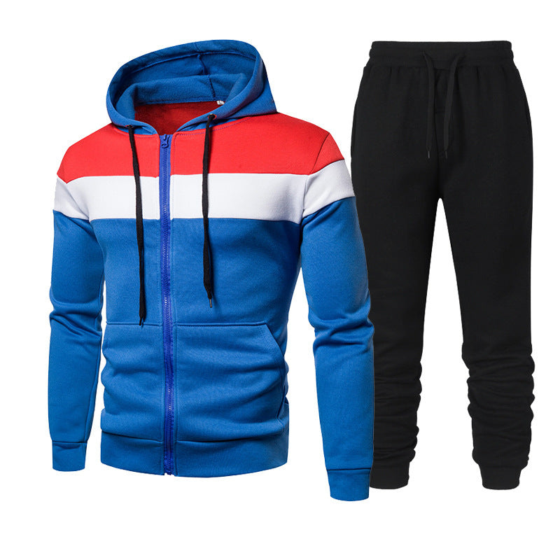 Herren sportliches Freizeit-Set mit modischem Farbblockdesign ModeGeist