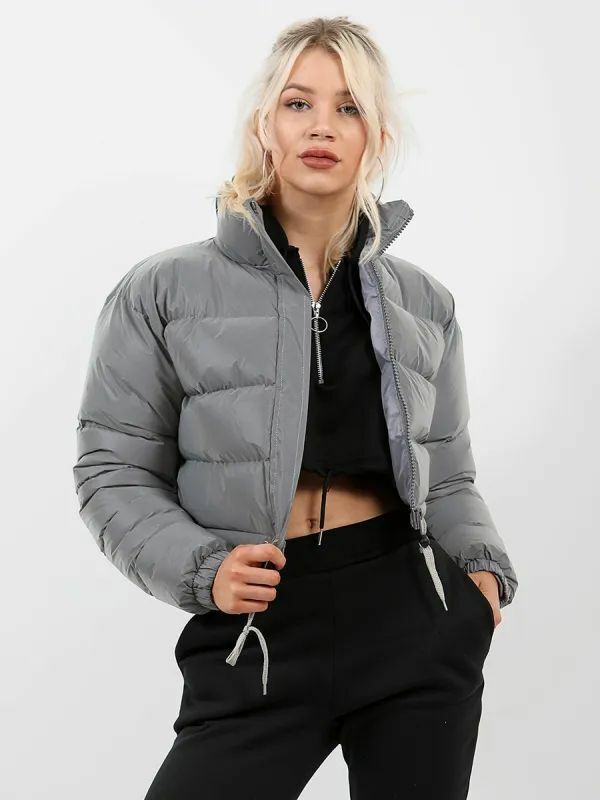 Damen stylische, kurz geschnittene Steppjacke ModeGeist