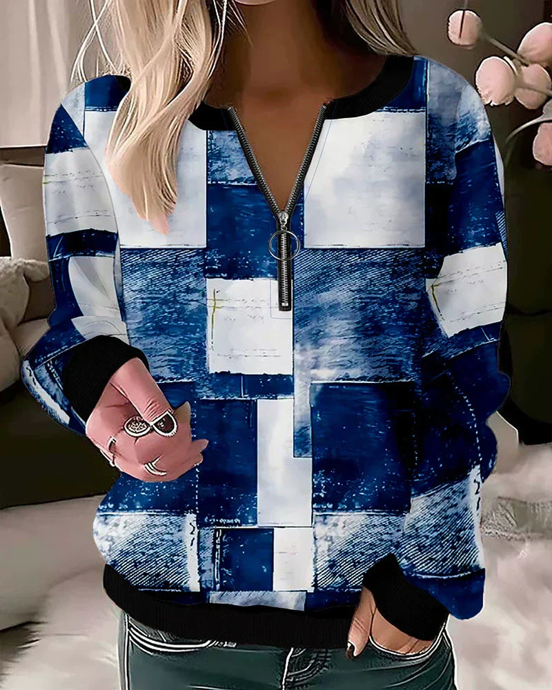 ModeGeist | Reißverschluss Sweatshirt Freizeitkleidung