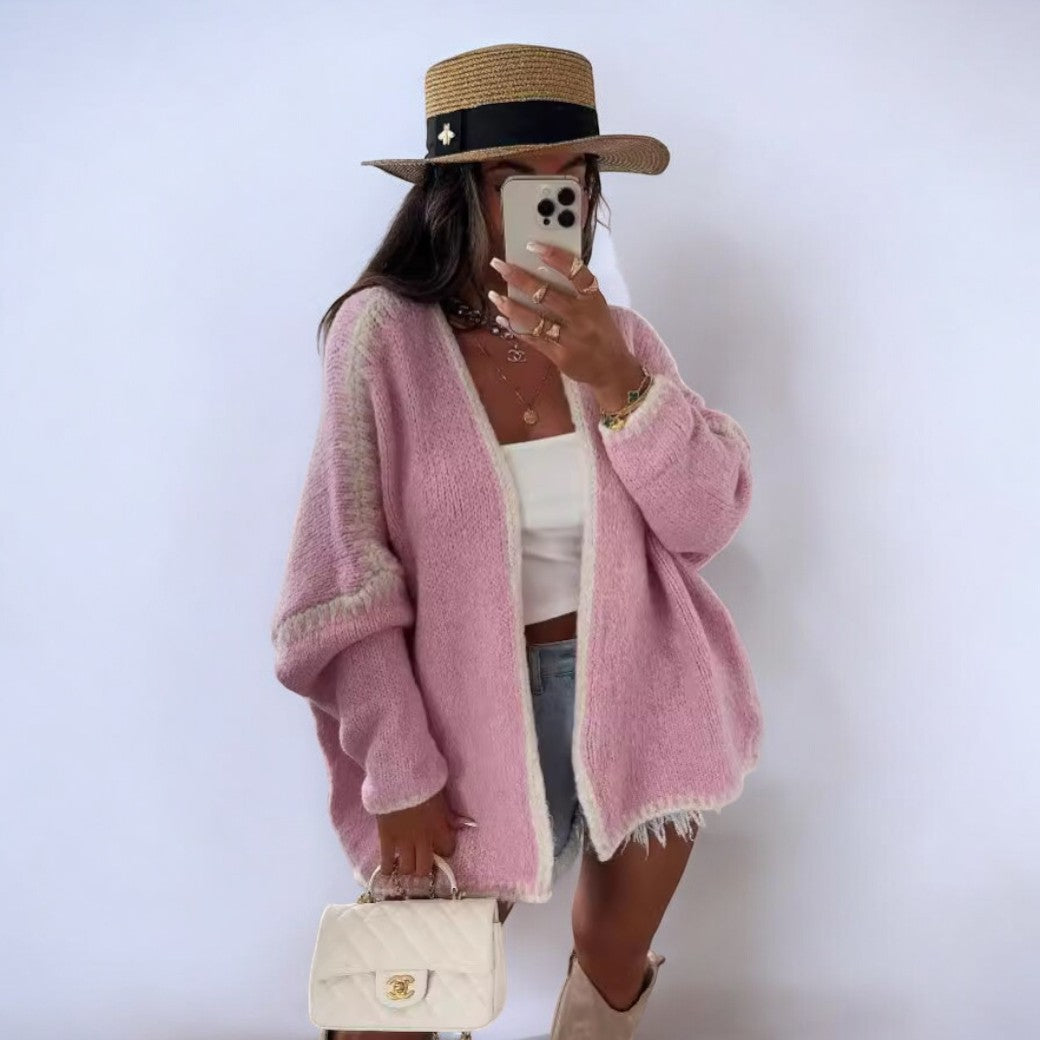 ModeGeist | Elegante Strickjacke Im Overgröße Stil