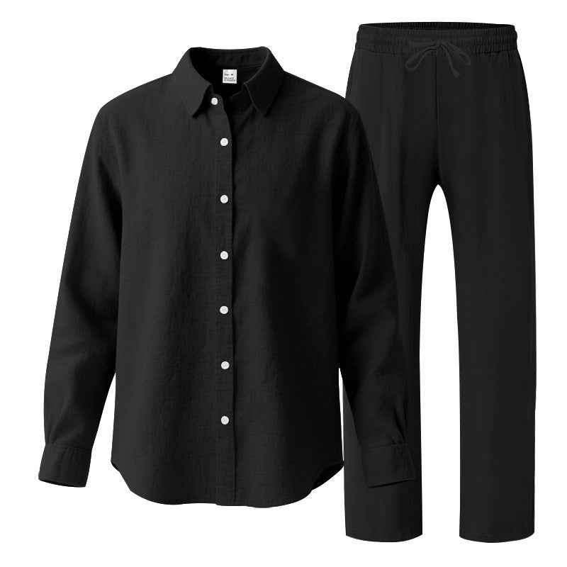 Herren Casual Freizeitanzug mit Oberteil und elastischer Hose ModeGeist