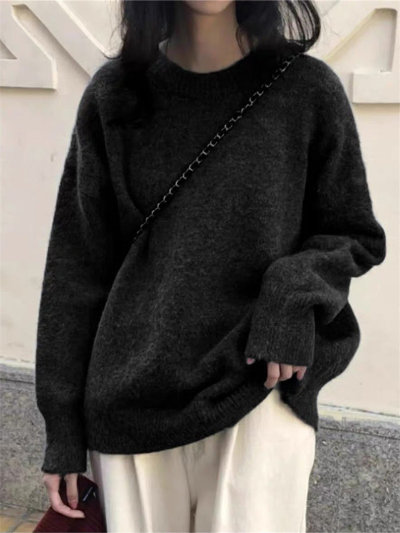 Damen Oversized Strickpullover mit weichem Material und lässigem Schnitt ModeGeist